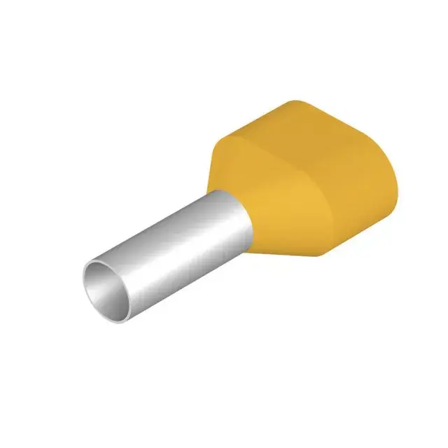 Weidmüller 9037550000 H6,0/23D Érvéghüvely, Iker-érvéghüvely, 20 mm, 12 mm, Sárga Ne maradj le