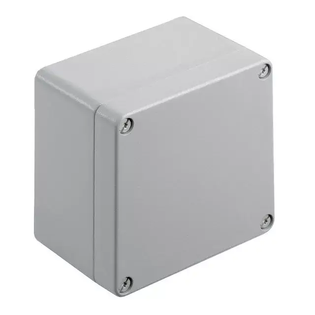 Weidmüller 9529200000 KLIPPON K41 RAL7001 Klippon K (aluminium empty enclosure), Üres ház, Alumínium ház, Magasság: 120 mm, Szélesség: 122 mm, Mélység: 81 mm, Anyag: Alumínium AlSi12, Porszórt, texturált, Ezüstszürke Prémium