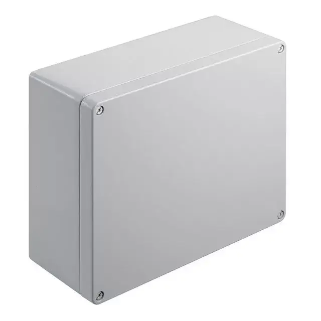Azonnali szállítás Weidmüller 9529270000 KLIPPON K71 RAL7001 Klippon K (aluminium empty enclosure), Üres ház, Alumínium ház, Magasság: 230 mm, Szélesség: 280 mm, Mélység: 111 mm, Anyag: Alumínium AlSi12, Porszórt, texturált, Ezüstszürke