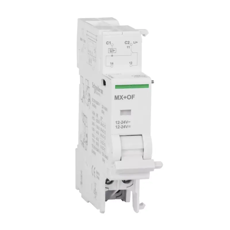 Prémium Schneider A9N26948 ACTI9 MX+OFmunkaáramú kioldó, 12-24VAC, 12-24VDC