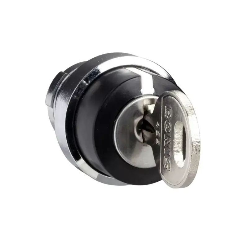 Szezonális akció Schneider KAXZ1S141 Harmony K bütykös kapcsoló működtető fej with bezel Ø 28.5 mm, fém - kulcs Ronis 455
