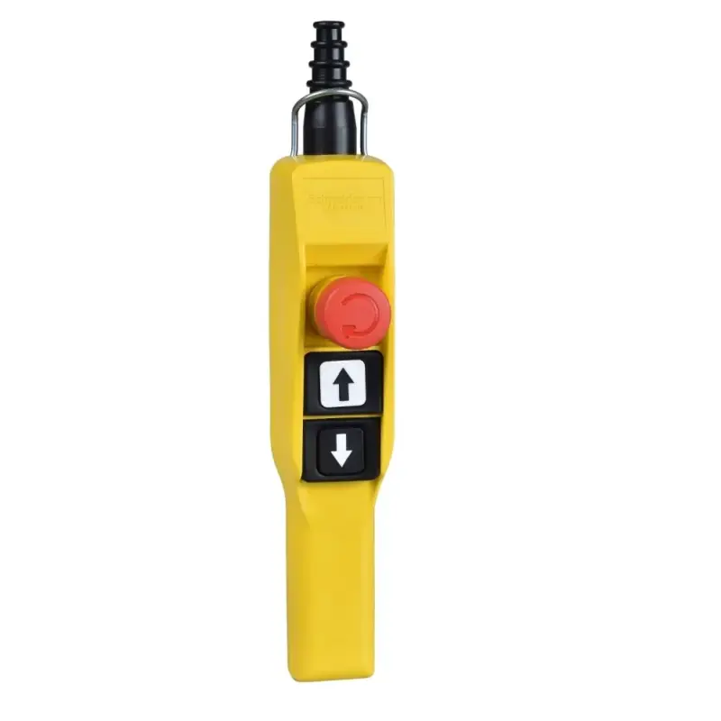 Schneider XACA2113 Harmony XACA függőkapcsoló 2 nyomógomb+vészgomb, mechanikus retesz, NO érintk., gumisapka Szuper akció