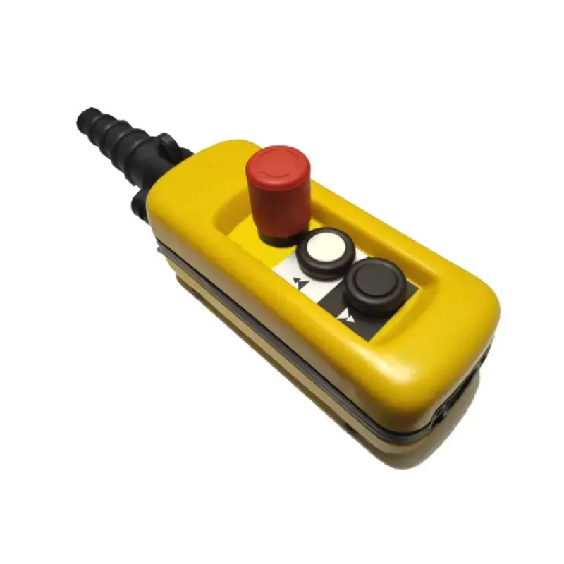 Vedd meg online Schneider XACA29131 Harmony XACA függőkapcsoló 2 kétfokozatú nyomógomb, mechanikus retesz, 1NC+2NO érintkező+vészg. (3NC)