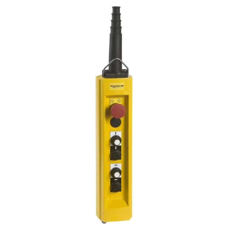 Árengedmény Schneider XACB4933 Harmony XACB 4 nyomógomb, mechanikus retesz, 3 pólus, +vészgomb, 3kW