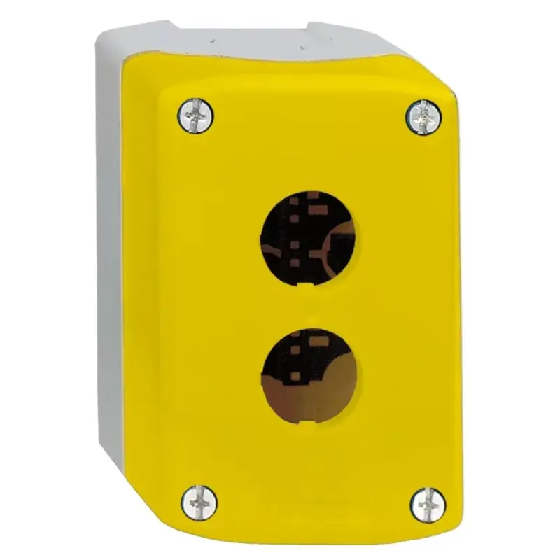 Schneider XALK02 Harmony XALK tokozat vészleállítóhoz, sárga, üres, 2 kivágás Ne maradj le