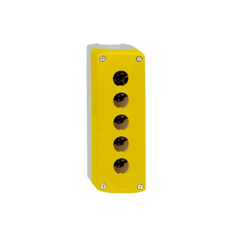 Gyors kiszállítás Schneider XALK05 Harmony XALK tokozat vészleállítóhoz, sárga, üres, 5 kivágás