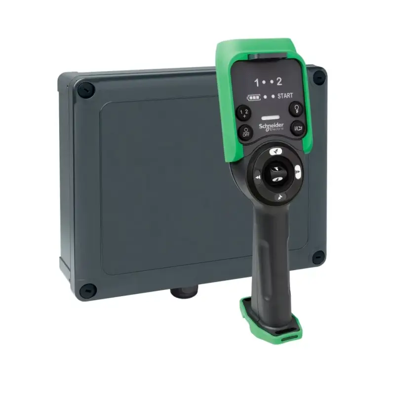 Árcsökkenés Schneider XARS8L12W Harmony eXLhoist vezetéknélküli daruvezérlő tömszelencés vevővel 24-240VAC/DC, 14O, 6+2 nyomógomb+LED