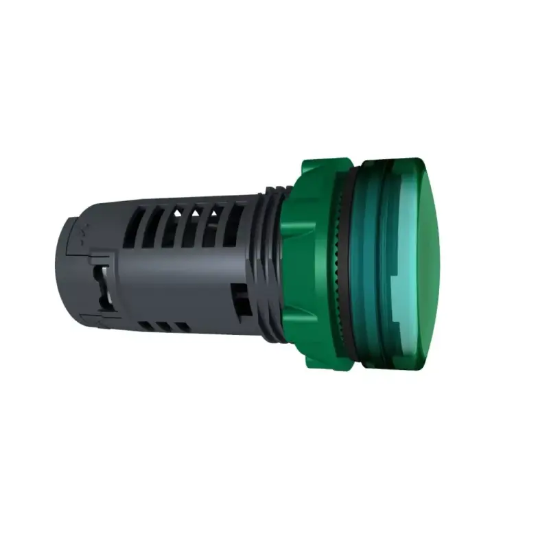 Ne maradj le Schneider XB5EVB3 Harmony műanyag monolitikus LED jelzőlámpa, Ø22, 24VAC/DC, zöld