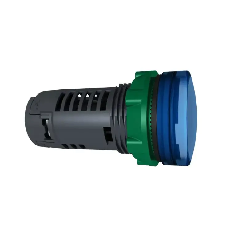 Schneider XB5EVB6 Harmony műanyag monolitikus LED jelzőlámpa, Ø22, 24VAC/DC, kék Újdonság