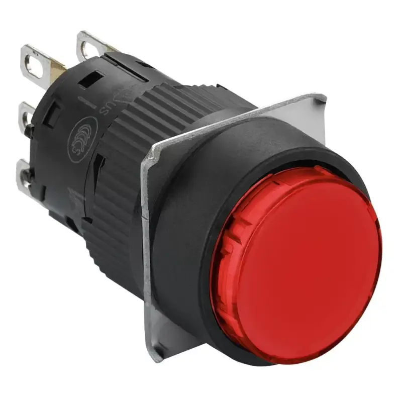 Árengedmény Schneider XB6EAA41P Harmony XB6 Ø16 komplett nyomógomb kerek piros NO IP65