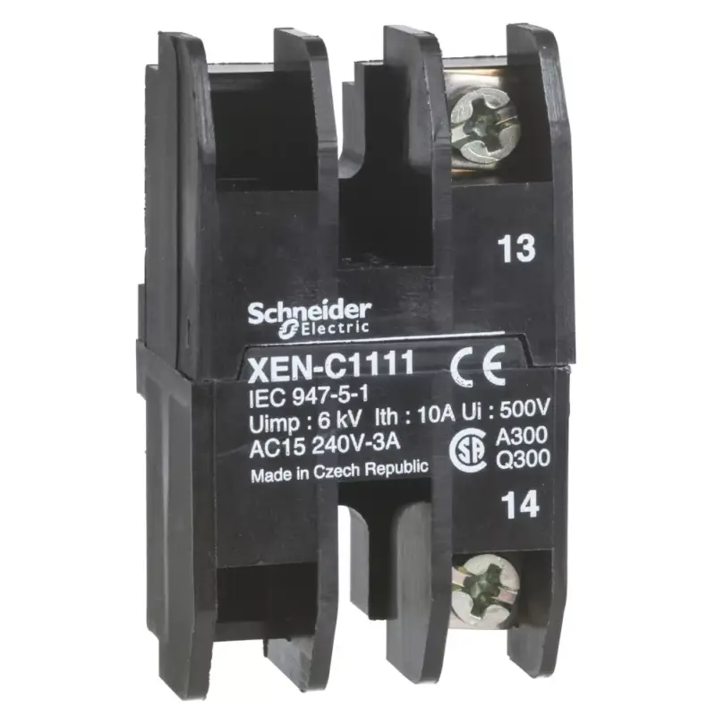 Biztonságos fizetés Schneider XENC1121 Harmony XAC Érintkező elem XACB XACM-hez, függőkapcsolóhoz
