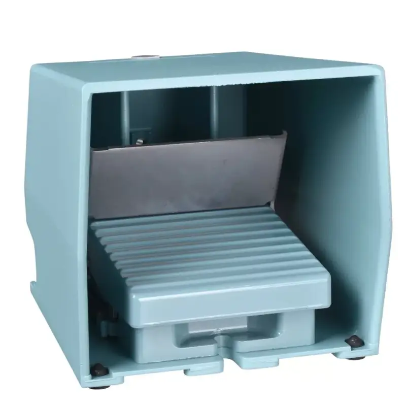 Kiárusítás Schneider XPEM711 Harmony XPE lábkapcsoló, 2 fokozatú, 1NO+2NC, védeőtetővel, fém, kioldóval, kék