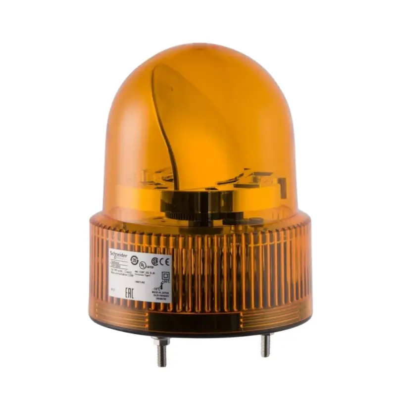 Árcsökkenés Schneider XVR12B05S Harmony XVR forgútükrös jelzőfény, LED-es, Ø120, IP23, narancs, 24VAC/DC, 50-90dB berregővel