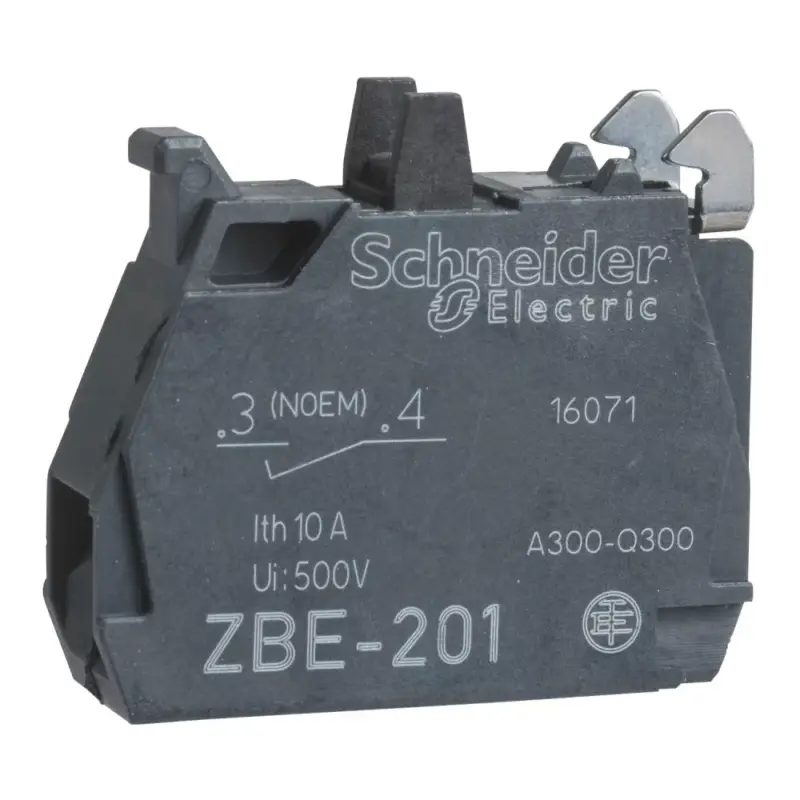 Schneider ZBE1019 Harmony XB4/XB5 érintkező blokk, 1NO, csavaros csatlakozó lapos vezetékhez Exkluzív ajánlat