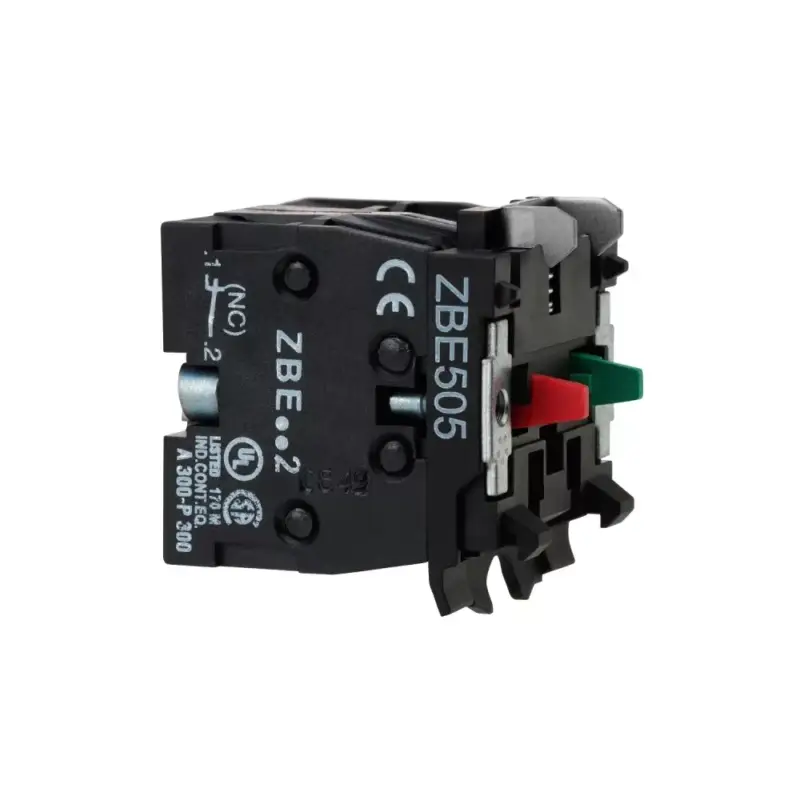 Schneider ZBE505 Harmony XB4/XB5 érintkező blokk, 1NO+1NC, nagyteljesítményű, 10A, csavaros csatlakozó Outlet