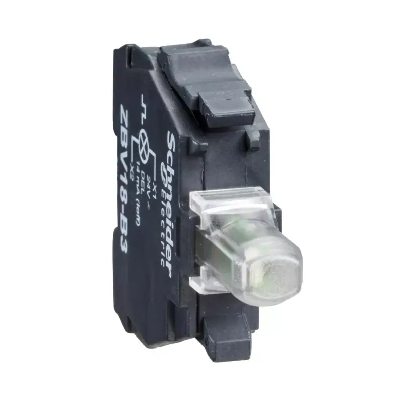 Expressz kézbesítés Schneider ZBVB19 Harmony jelzőlámpa világító modul, LED, 24VAC/DC, fehér, dugaszolós csatlakozó