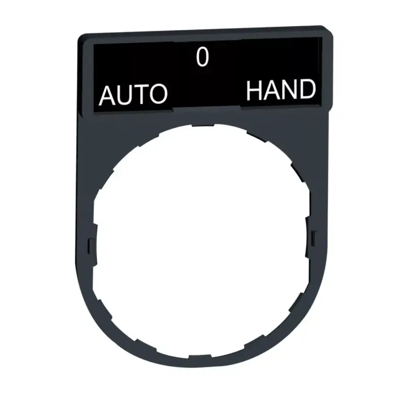 Outlet Schneider ZBY2385 Harmony címketartó 30x40 mm, Ø22 készülékekhez, 8x27 mm felirati címkével, AUTO-O-HAND