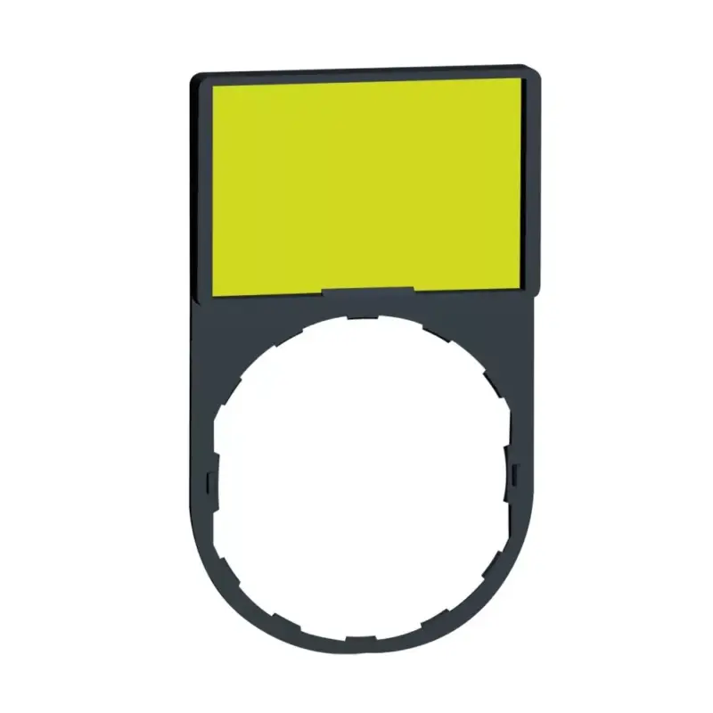 Schneider ZBY6102 Harmony címketartó 30x50 mm, Ø22 készülékekhez, 18x27 mm jelöletlen felirati címkével, fehér/sárga Exkluzív ajánlat