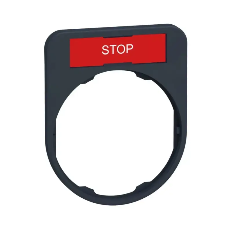 Csak ma Schneider ZBYF2304 Harmony címketartó, 40x50 mm, Ø30 süllyesztett készülékhez, 8x27 címkéhez, STOP