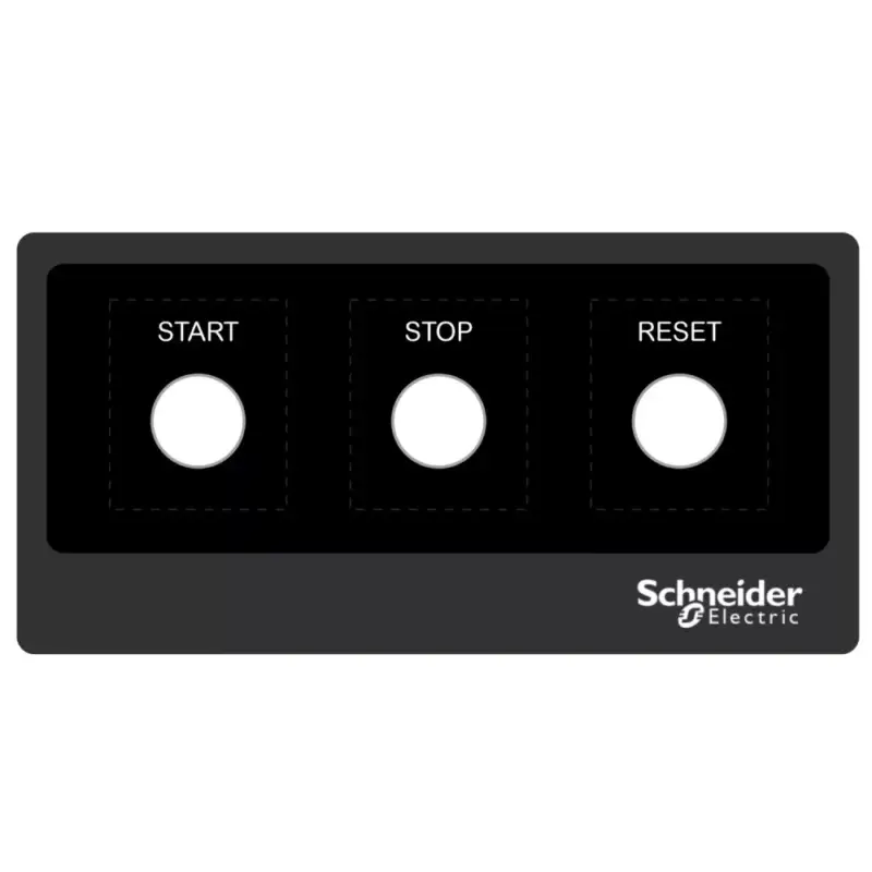 Schneider ZBYLEG201001 Harmony kezelőpanel maszk, 200x100mm, sablon Gyors kiszállítás