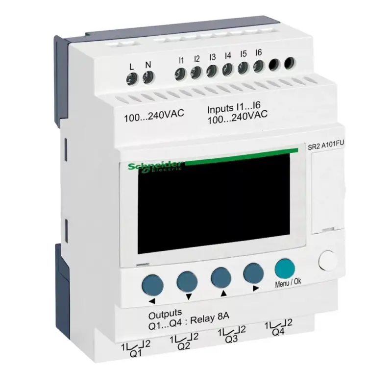 Korlátozott ajánlat Schneider SR2A101FU LCD kijelzős, 10 I/O, relés, 230VAC