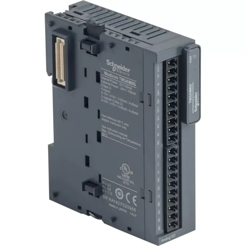 Különleges ajánlat Schneider TM3AM6G Bővítő modul TM3- 2 ANA KI 4 ANA BE, Rugós