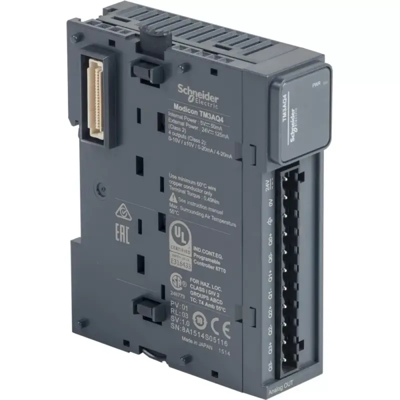 Schneider TM3AQ4 Bővítő modul TM3-4 ANA Kimenet Kedvezmény