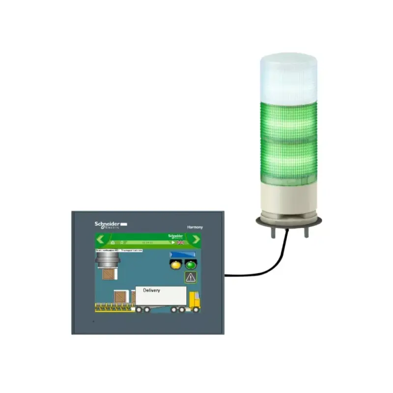 Alacsony ár Schneider XVGU3SWV Harmony XVGU Ø60 komplett fényoszlop, 3 modulos, konfigurálható színű, hangjelzős, 5VDC USB