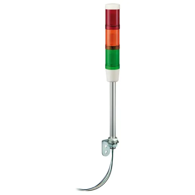 Vásárlói kedvenc Schneider XVMM2RAGSB Harmony XVM Ø45 komplett fényoszlop, folytonos zöld-piros-sárga, fali, 250mm tartócsöves, 230VAC