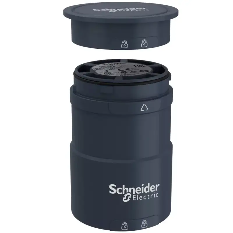 Árengedmény Schneider XVUC21B Harmony XVU Ø60 fényoszlop alapegység, fekete, fedéllel, 24VAC/DC
