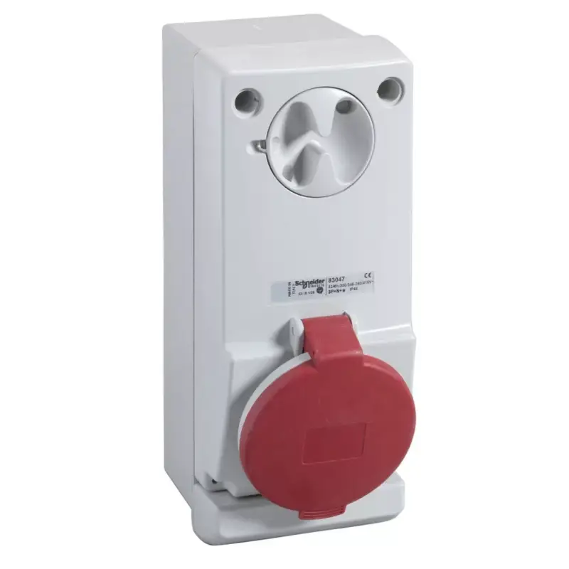Kiárusítás Schneider 83036 UNIKA Falra szerelhető, reteszelhető aljzat, 3P+N+F, 6h, 16A, 415V, IP44, védelem nélkül