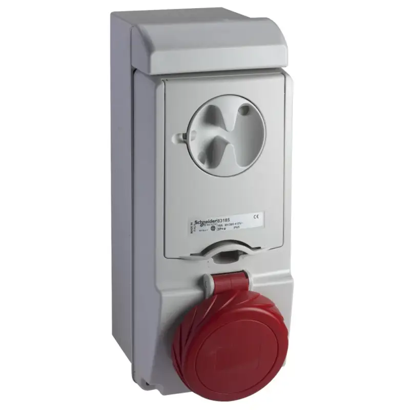 Biztonságos vásárlás Schneider 83186 UNIKA Falra szerelhető, reteszelhető aljzat, 3P+N+F, 6h, 16A, 415V, IP65, olvadóbiztosítós