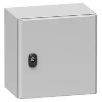 Schneider NSYS3D4625P Spacial S3D Falra szerelhető fém szekrény, Teli ajtóval, 400x600x250, IP66, szerelőlappal Kedvezmény