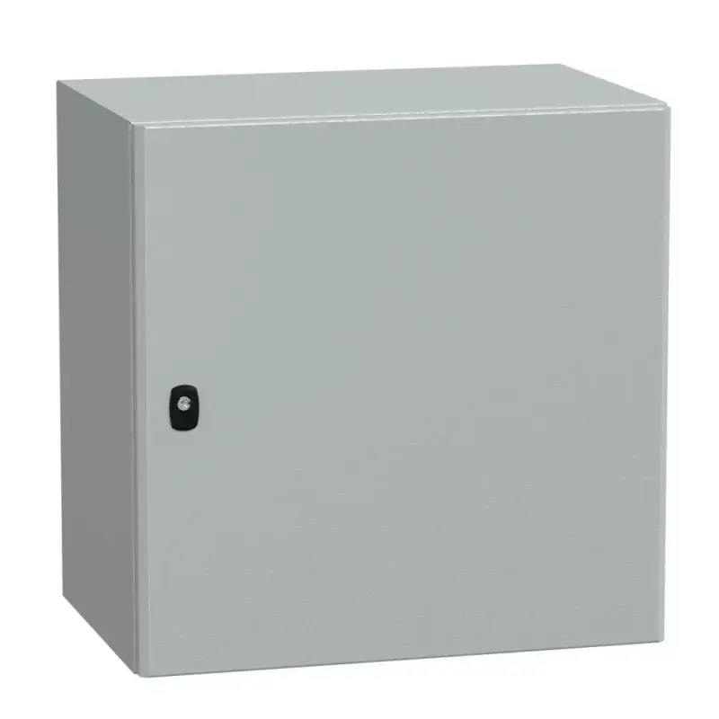Biztonságos vásárlás Schneider NSYS3D6640P Spacial S3D Falra szerelhető fém szekrény, Teli ajtóval, 600x600x400, IP66, szerelőlappal