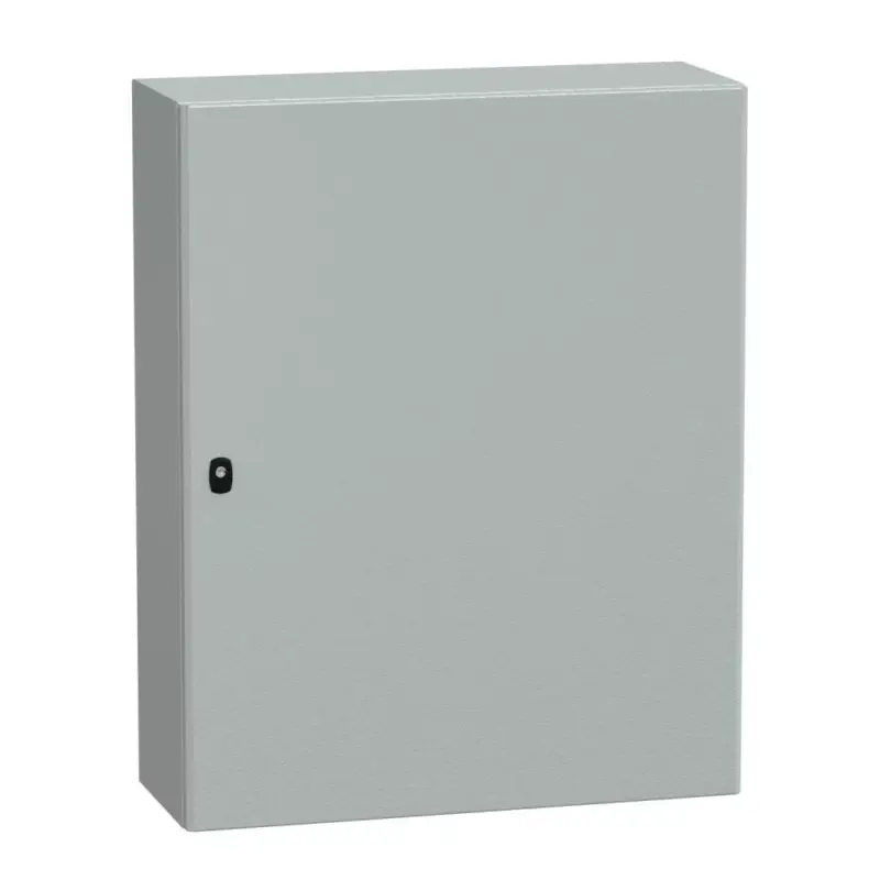 Schneider NSYS3D10830P Spacial S3D Falra szerelhető fém szekrény, Teli ajtóval, 1000x800x300, IP66, szerelőlappal Gyors kiszállítás