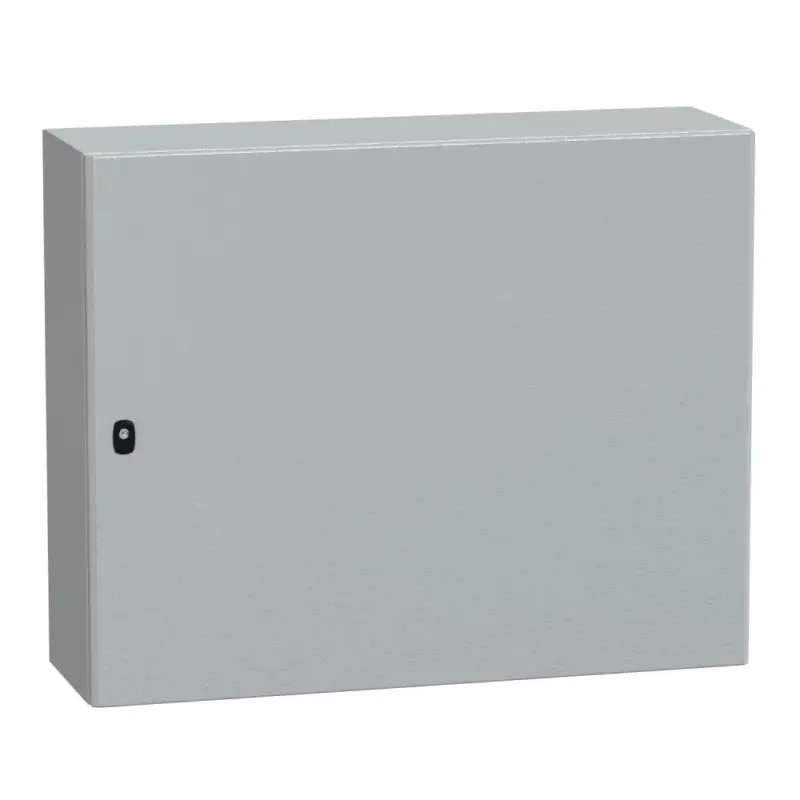 Árengedmény Schneider NSYS3D81030 Spacial S3D Falra szerelhető fém szekrény, Teli ajtóval, 800x1000x300, IP66, szerelőlap nélkül