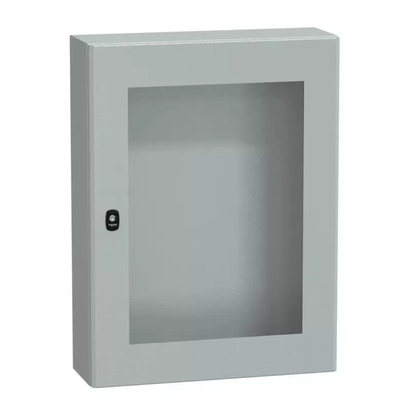 Schneider NSYS3D8620T Spacial S3D Falra szerelhető fém szekrény, Üvegezett ajtóval, 800x600x200, IP66, szerelőlap nélkül Alacsony ár