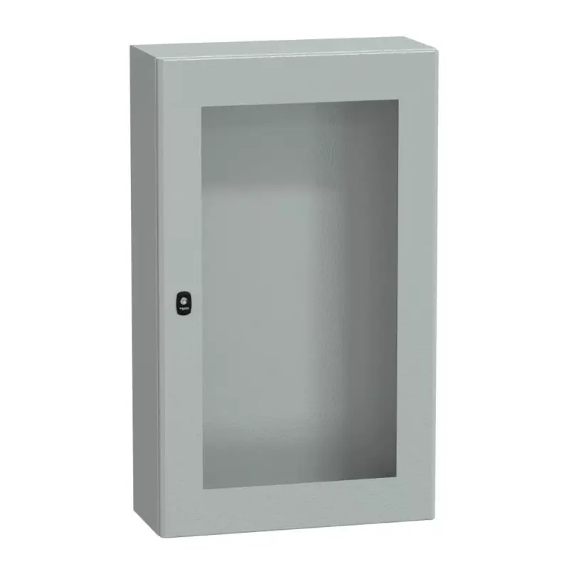 Schneider NSYS3D10625T Spacial S3D Falra szerelhető fém szekrény, Üvegezett ajtóval, 1000x600x250, IP66, szerelőlap nélkül Csak ma