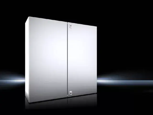 Árcsökkenés Rittal AX 1018.000 rozsdamentes acél AISI 304L szekrény, teli ajtóval, 1000x1000x300, IP55, szerelőlappal, 2 ajtós (Rittal 1018000)