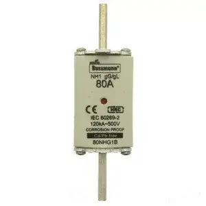 Prémium Eaton 100NHG1B 100AMP 500V gG SIZE 1 DUAL IND NH FUSE NH-betét 100A, DIN 1 méret, 500V AC, gG/gL