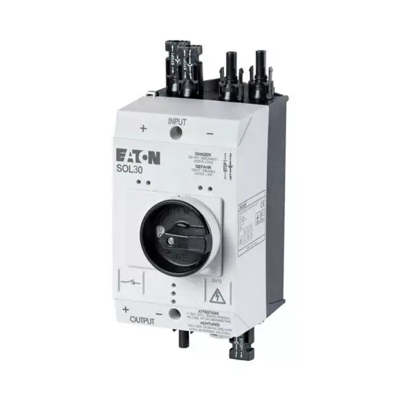Eaton 120922 SOL30/2MC4 PV szakaszolókapcsoló 30A DC, 2xMC4/1xMC4 Kiárusítás