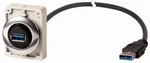Eaton 187083 M30C-FUSB-30 USB fali aljzat,30mm,lapos,30cm kábellel Bestseller