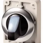 Vedd meg online Eaton 187134 M30C-FWRLK3-W Világító választókapcsoló,30mm,lapos,3 áll.,fehér