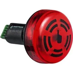Gyors kiszállítás Werma 45010055 LED Buzzer EM Contin. tone 24VDC RD