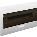 Kiárusítás Tracon EDS-18/1 Műanyag kiselosztó, 18 modul, 1 sor, füstszínű ajtóval, IP40, süllyesztett