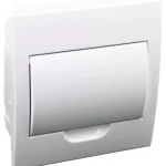 Tracon EDSN-8/1 Műanyag kiselosztó, 8 modul, 1 sor, teli ajtóval, IP40, süllyesztett Expressz kézbesítés