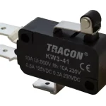 Tracon KW3-41 Helyzetkapcsoló, mikro, karos-görgős 1×CO 10(3)A/230V, 15mm, 6,3x0,8 mm, IP00 Exkluzív ajánlat