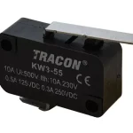 Tracon KW3-55 Helyzetkapcsoló, mikro, karos-görgős 1×CO 10(3)A/230V, 28mm, 4,8x0,8 mm, IP00 Bestseller