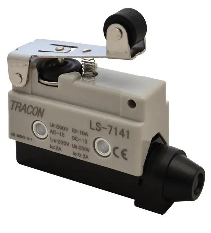 Népszerű Tracon LS7141 Helyzetkapcsoló, rugószáras-görgős 1×CO, 2A/230V AC, 47mm, IP40