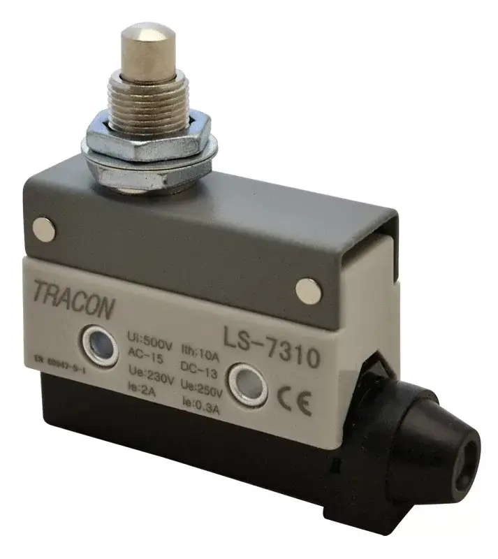 Tracon LS7310 Helyzetkapcsoló, kúpos, ütközős 1×CO, 2A/230V AC, 25mm, IP40 Outlet